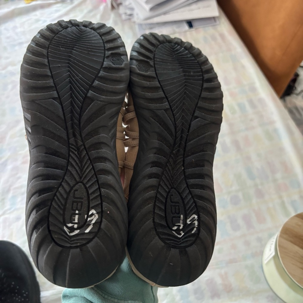 JBU Juliet casual Slip on Sandals Memory Foam SZ 9 W Worn 1X Indoors Like New - Picture 8 of 13